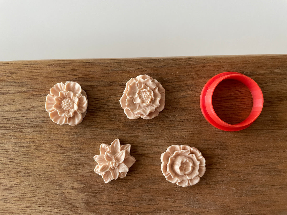 Silicone mould - 4 flowers – Just Any Dream