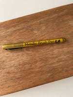 gold metallic brush pen for polymer clay