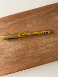 gold metallic brush pen for polymer clay